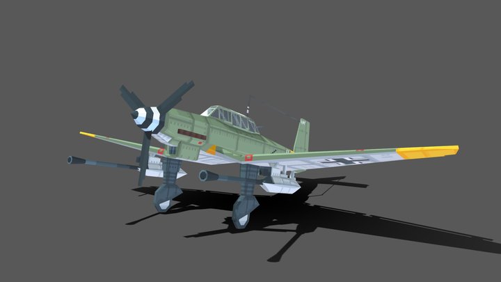 Ju87 3D Model