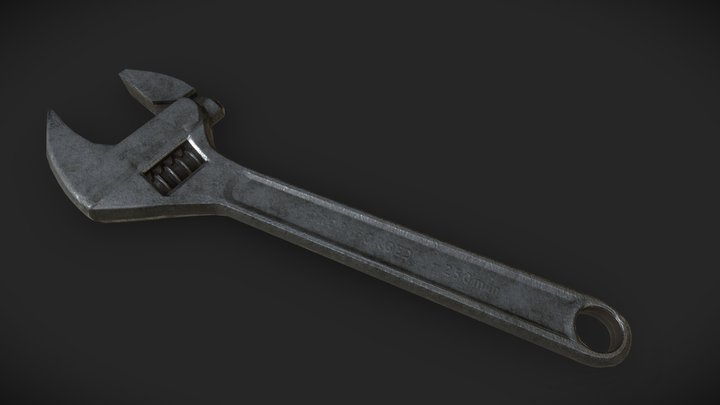 Game asset _wrench 3D Model