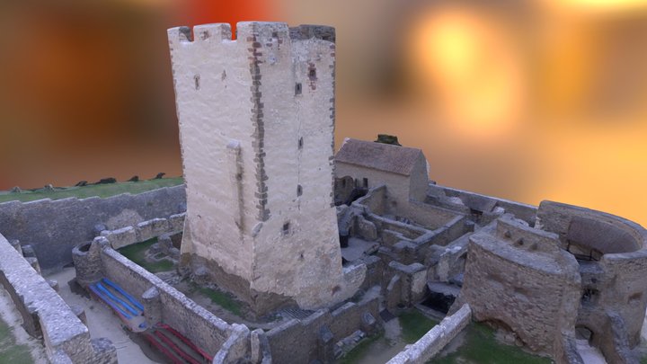 Kinizsi fortress of Nagyvázsony Hungary 3D Model