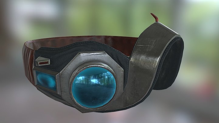 Goggles for a bird person 3D Model