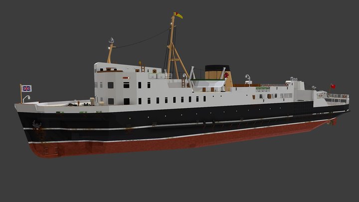 MV Glen Sannox (1957) 3D Model