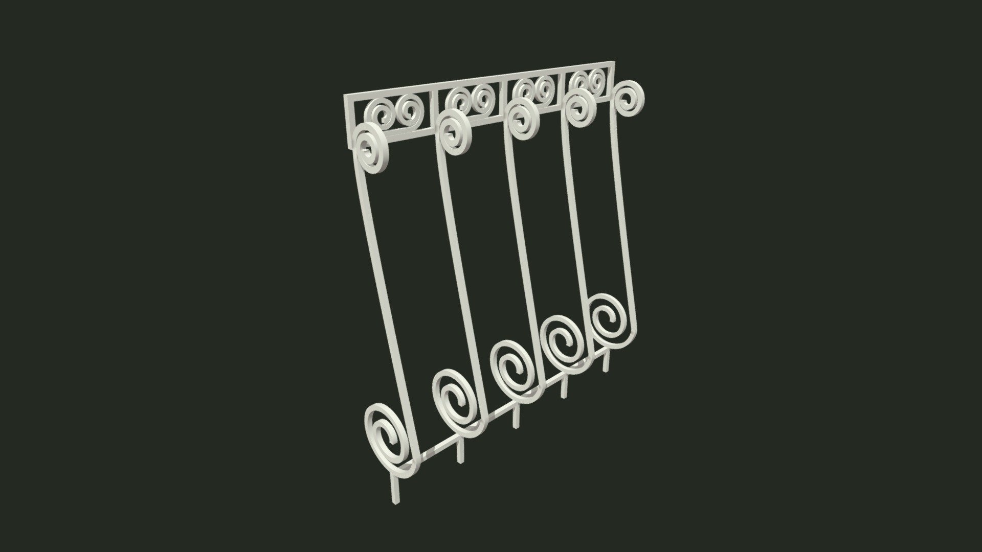 Free French balcony iron fence