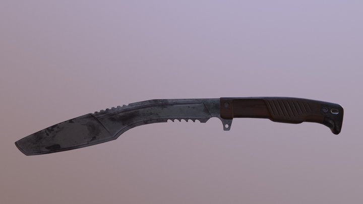 Kukri Knife 3D Model