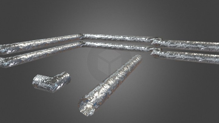 Insulated Pipework 3D Model