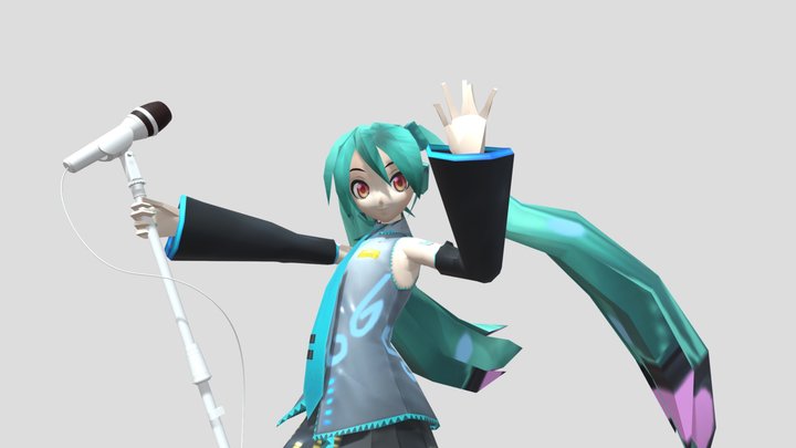 hatsune-miku-low-poly 3D Model