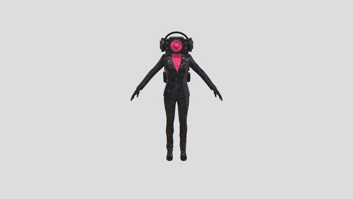 speaker_woman_from_skibidi_toilet 3D Model