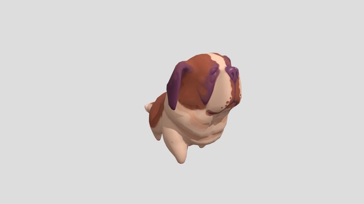Saint Bernard 3D Model