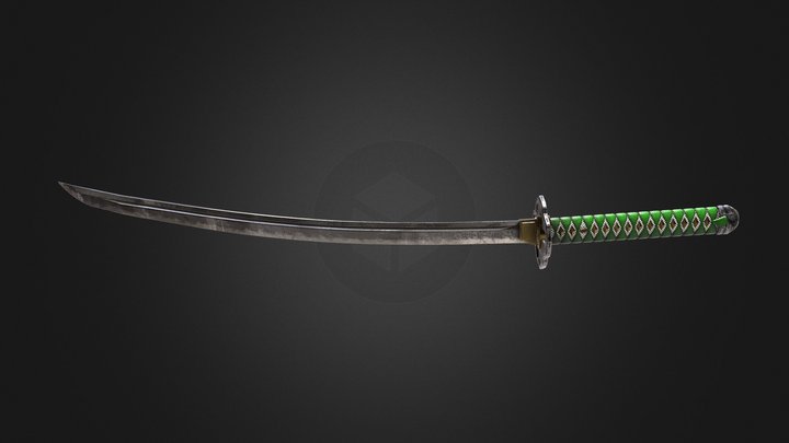 Katana Samurai (game ready asset) 3D Model