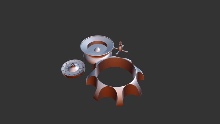 Mini Roulette Wheel 3D Model