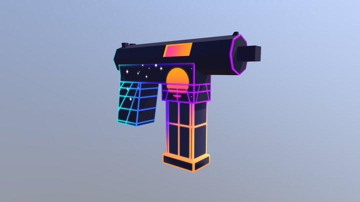 Teklowvka | Retrowave 3D Model