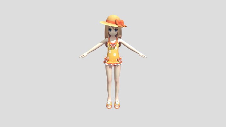 Ram Hyperdimension Neptunia ReBirth 2 3D Model