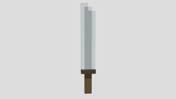 Heavy sword-minecraft 3D Model