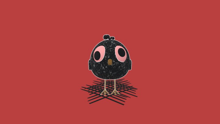 cartoon bird 3D Model