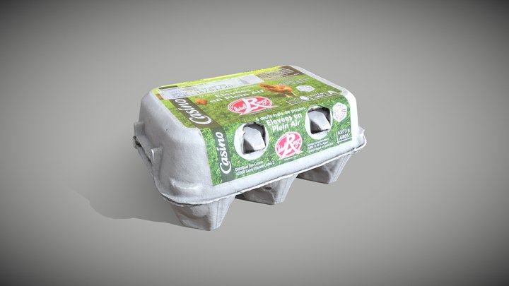 Egg box 3D Model