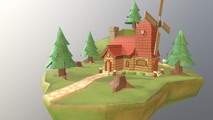 Little House 3D Model
