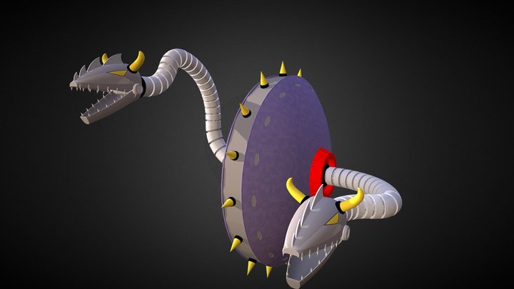 Space Monster Gorgon 3D Model