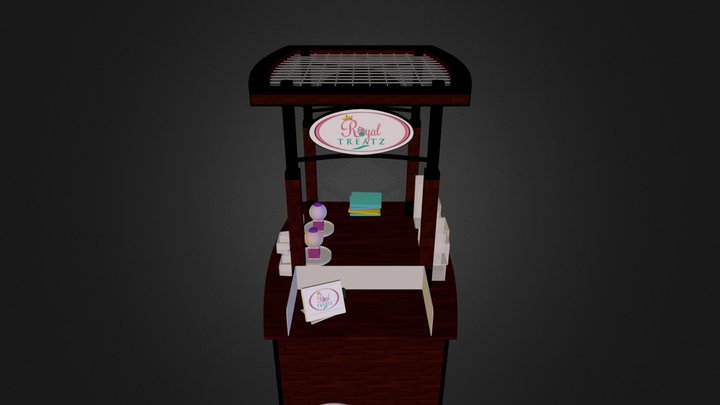 Royal Treatz Kiosk Cart_1.0 3D Model