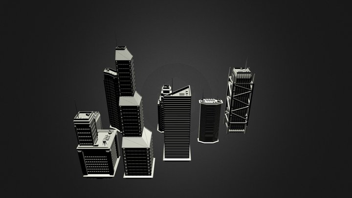 BUILDINGStogetherD.blend 3D Model