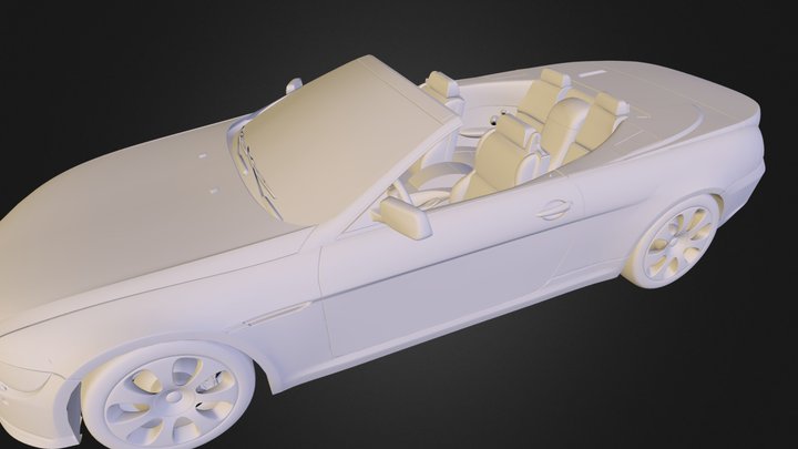 Bmw 6 Convertible.obj 3D Model