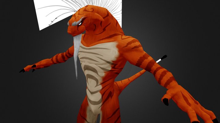 tigerLizard 3D Model