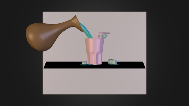 Glass Pub.blend 3D Model