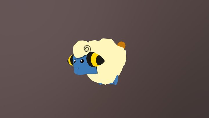 Mareep (Animated) 3D Model