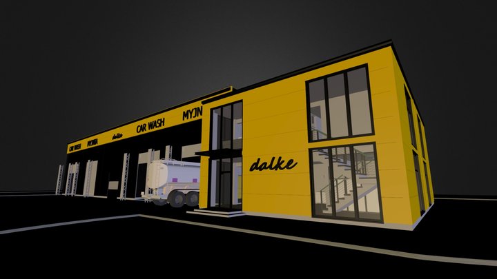 truck wash 3D Model