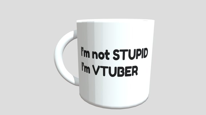 Coffe Cup Vtuber 3D Model