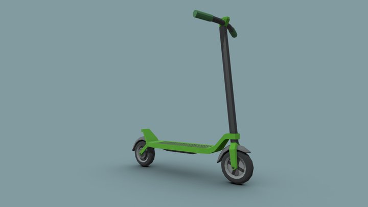 Scooter Low-Poly – Free 3D Model STL
