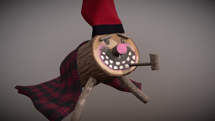 Tió de Nadal 3D Model