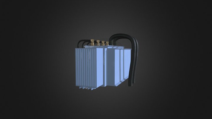 Substation Transformer 3D Model
