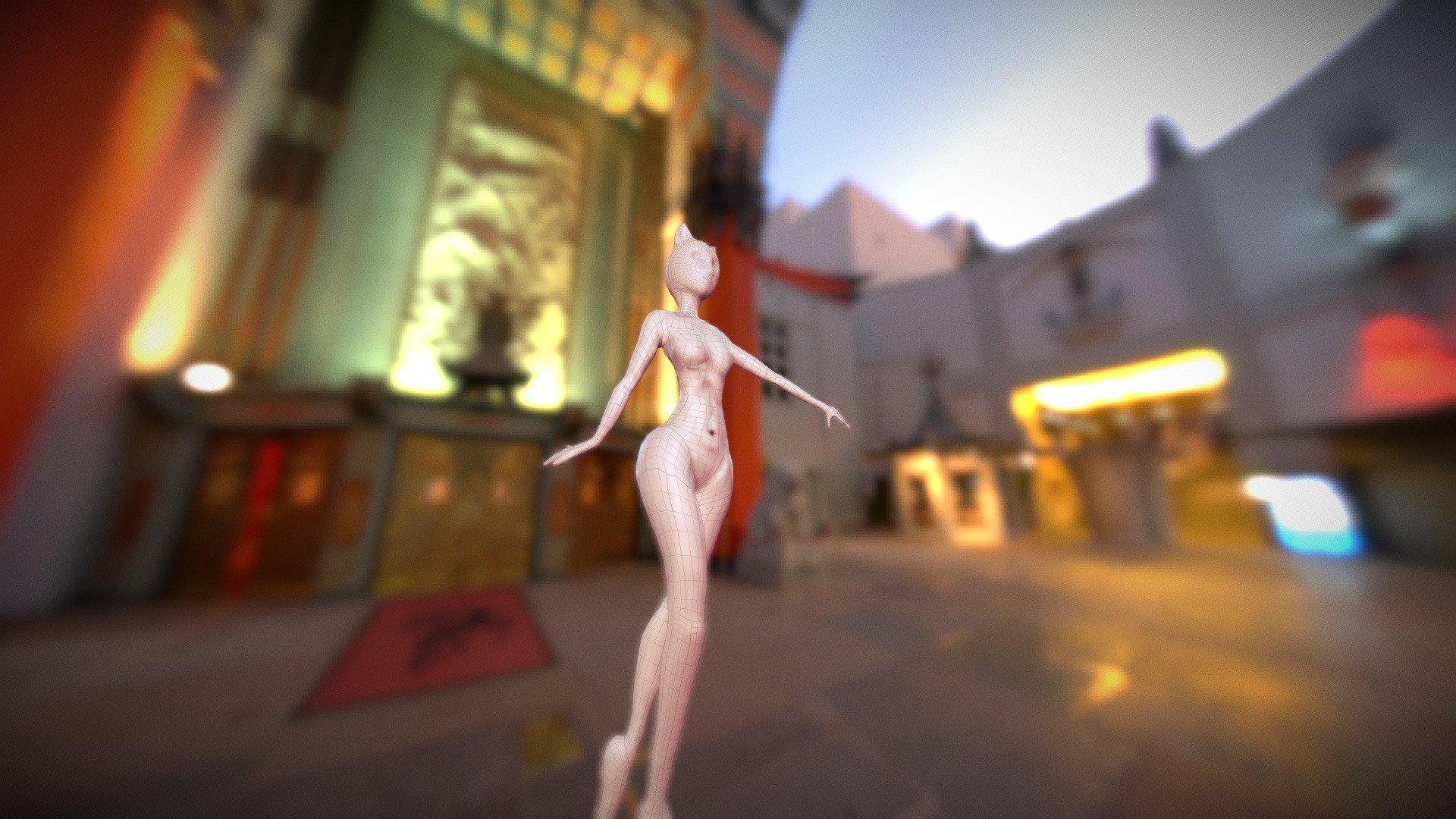 Retopology Woman Body