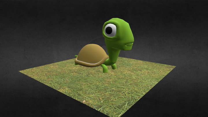 Tartaruga Cartoon 3D Model