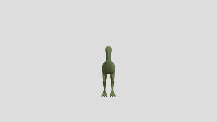 Low Poly Compsognathus