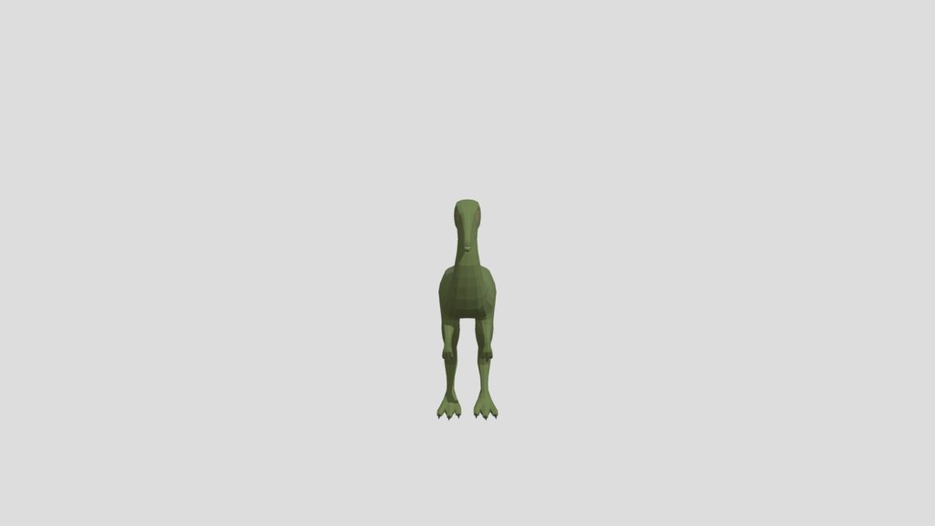 Low Poly Compsognathus