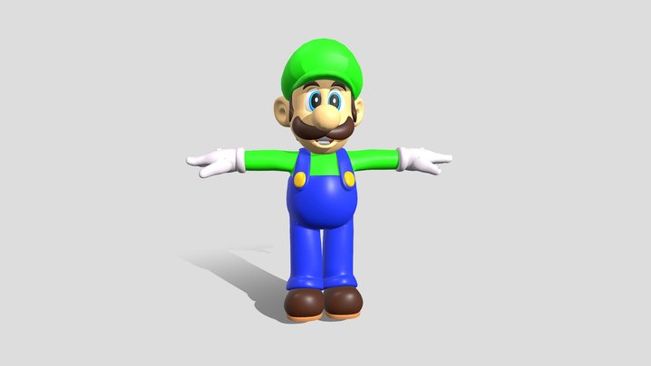 luigi (n64 era) 3D Model