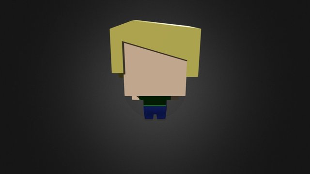 Very Low Poly Guy 3D Model