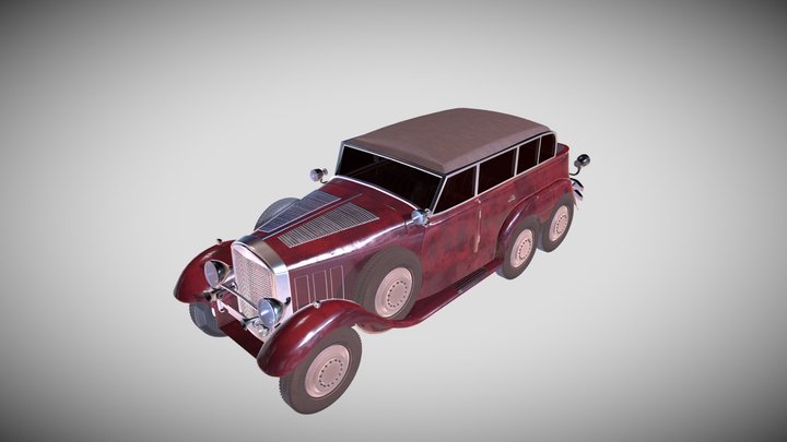classic vintage car 3D Model
