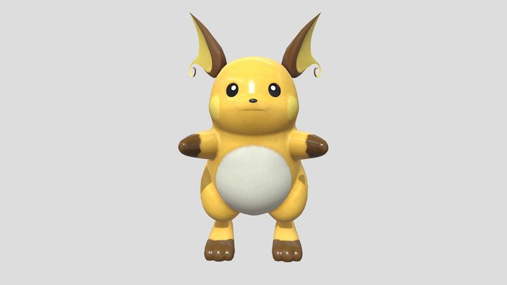 Raichu - Pokémon 3D Model