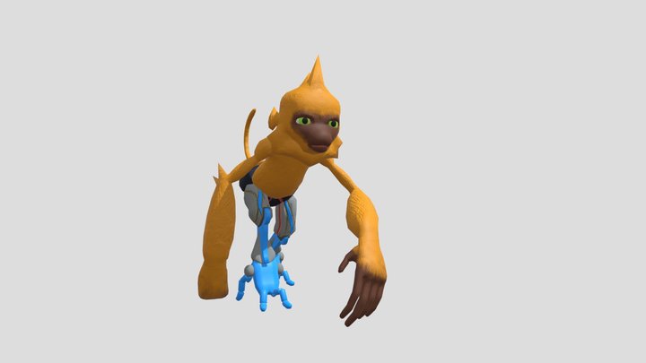 Agile Monkey 3D Model