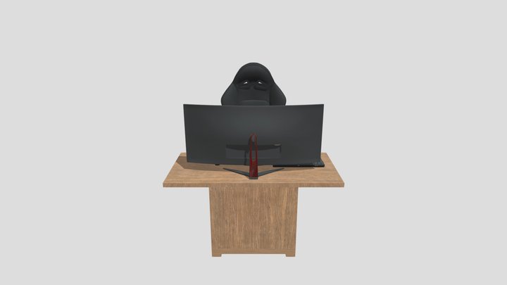 Racing Sim Desk 3D Model