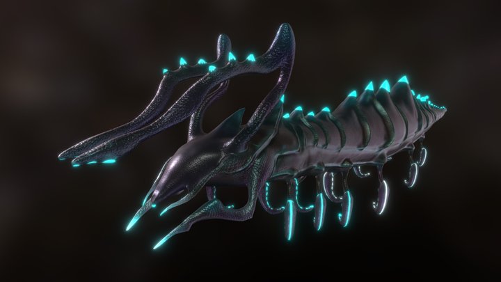 Creature Krill 3D Model