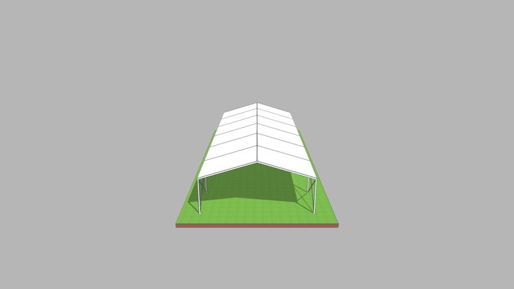 Wedding Tent White 3D Model
