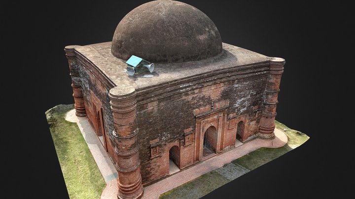 Chunakhola mosque, Mosque City of Bagerhat 3D Model