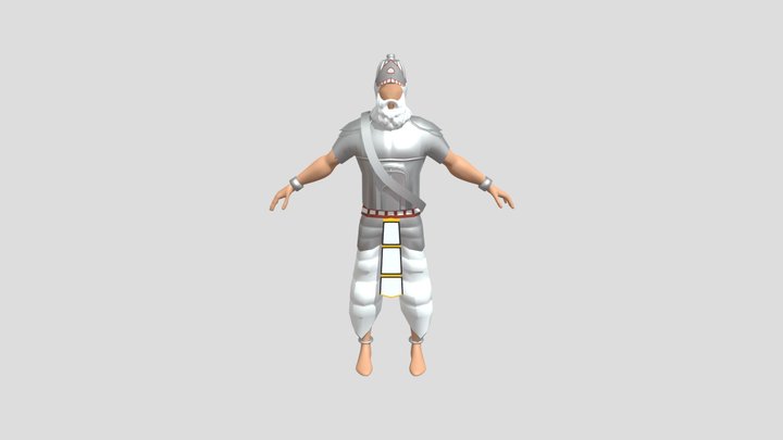 Bhisma Character From Mahabharat 3D Model