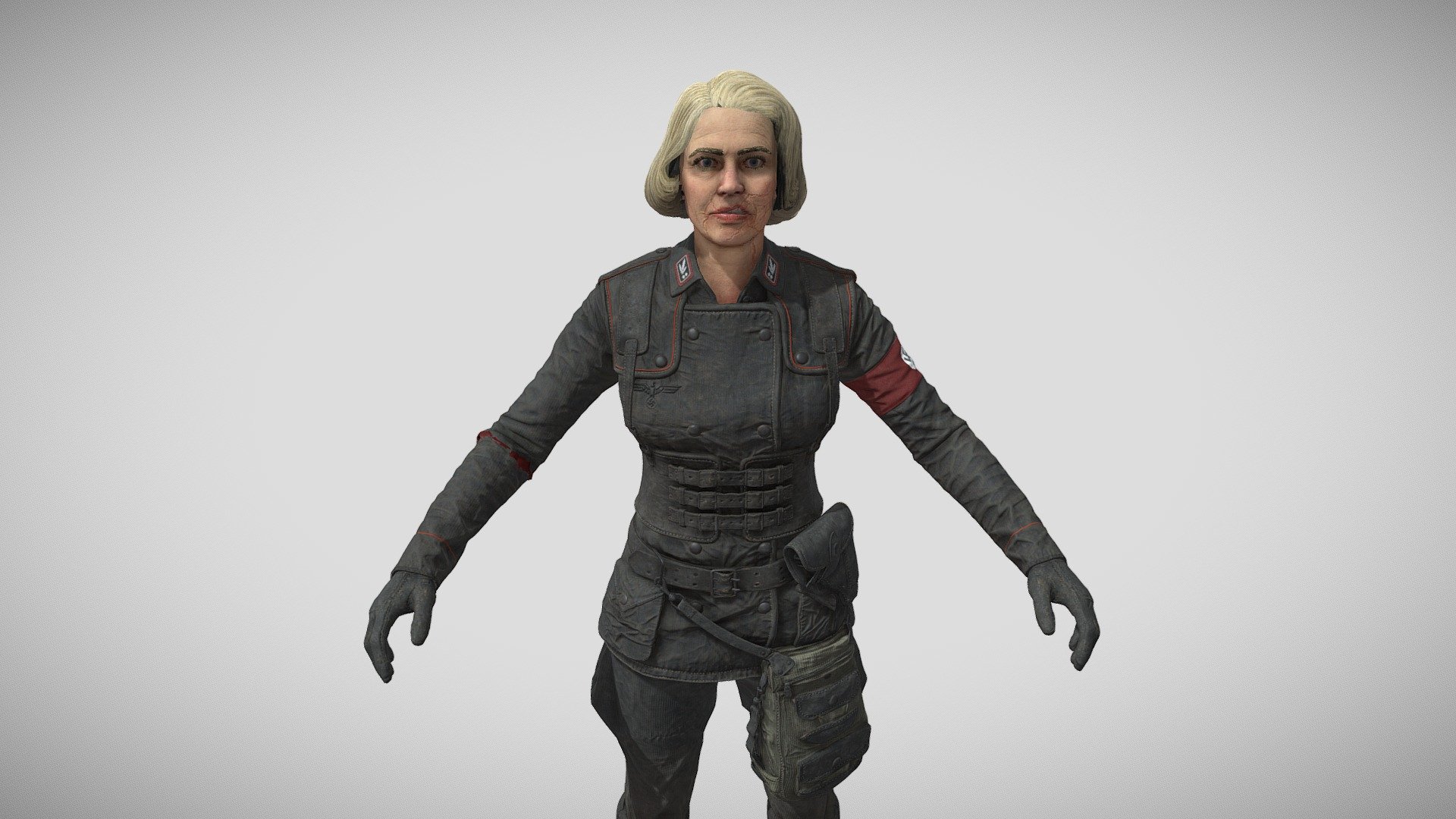 ⭐ Frau Engel - Wolf. New Colossus - Download Free 3D model by Nazar ...