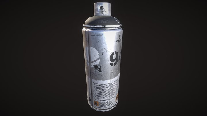 Montana Spray Can 3D Model
