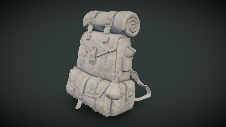 Adventure's camp [Backpack] 3D Model
