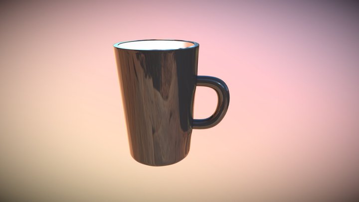 Black Mug 3D Model