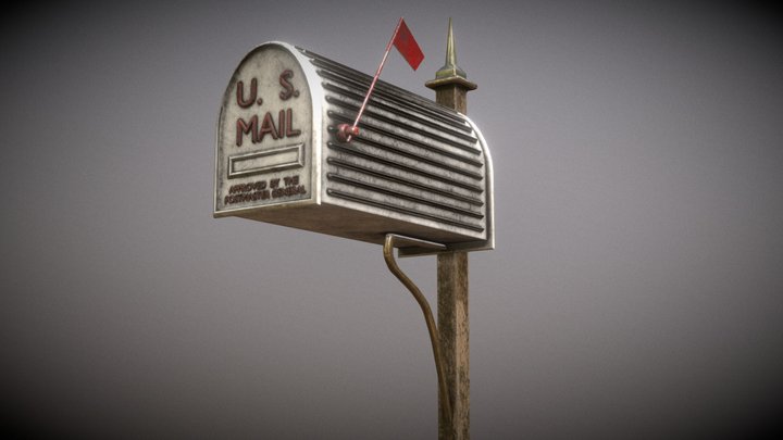 U.S. Mailbox 3D Model